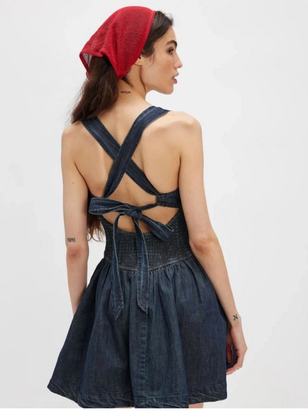 FREE PEOPLE Laurel Denim Mini Dress - Picture 2 of 11